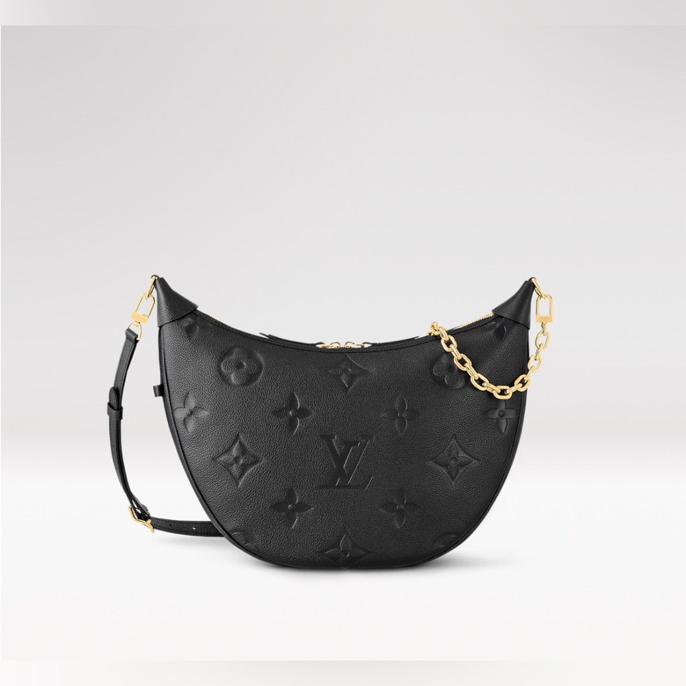 Louis Vuitton Loop Hobo Black Leather Crossbody Shoulder Bag - Picture 3 of 16